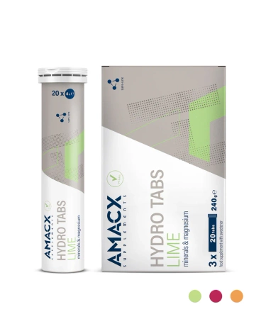 AMACX | Hydro Tabs - Lime - Limonkowe - 3 x 20 tabletek
