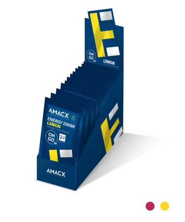 AMACX | Energy Drink On The Go - Lemon - Cytrynowy - 3-pak