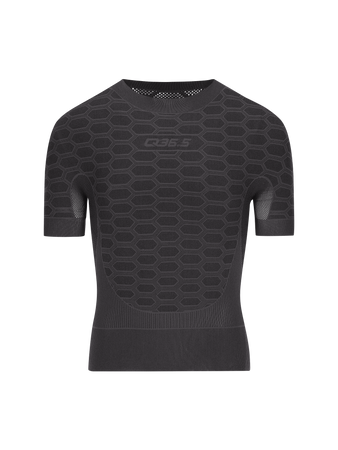 Q36.5 Base Layer 2 Short Sleeve Bielizna rowerowa - Antracite Grey