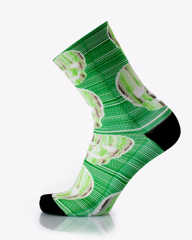 Skarpetki MB Wear Fun Green Skull roz. S/M (35-40)