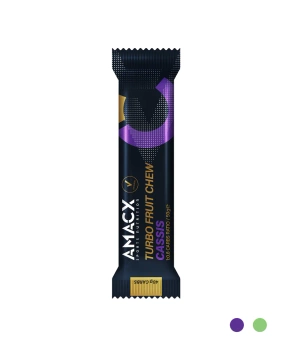 AMACX | Turbo Fruit Chew - Cassis - Czarna Porzeczka - 12-pak