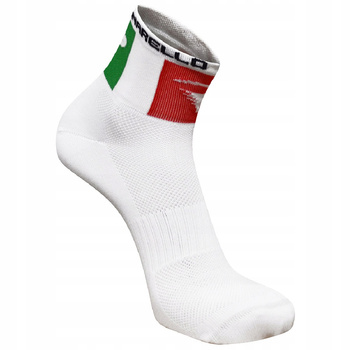 Skarpetki rowerowe Pinarello Italia Socks - białe