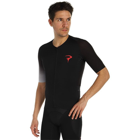 Koszulka z krótkim rękawem Pinarello męska Think Asymmetric Pro - czarna
