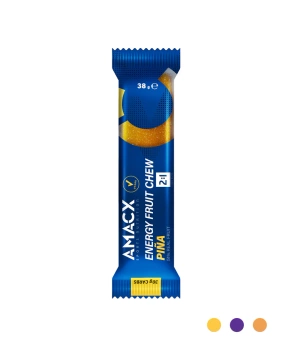 AMACX | Energy Fruit Chew - Piña - Ananasowy -12-pak
