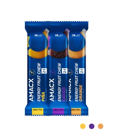 AMACX | Energy Fruit Chew - Cassis - Czarna Porzeczka - 3-pak