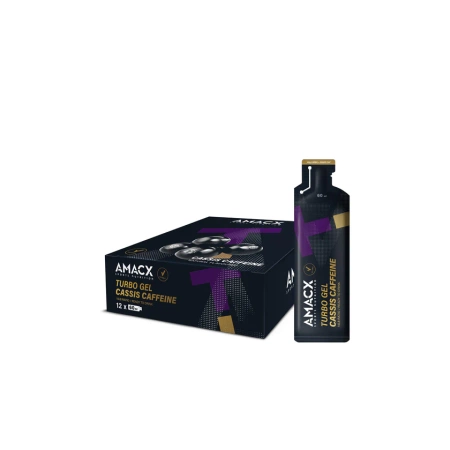 AMACX | Turbo Gel + Caffeine - Cassis - Czarna Porzeczka - 12-pak