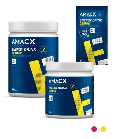 AMACX | Energy Drink On The Go - Lemon - Cytrynowy - 3-pak