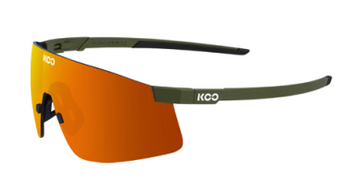 Okulary sportowe Koo Nova oliwkowo-pomarańczowe
