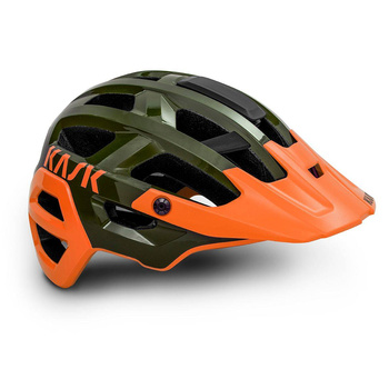 Kask rowerowy Kask Rex zielono pomarańczowy