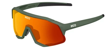 Okulary rowerowe Koo Demos Zielony Mat - Pomarańczowe