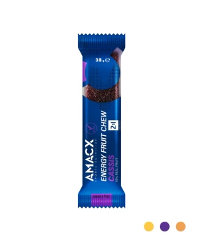 AMACX | Energy Fruit Chew - Cassis - Czarna Porzeczka - 12-pak