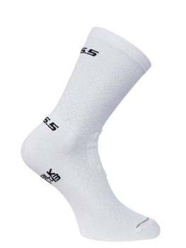 Q36.5 Leggera Socks - skarpetki kolarskie Białe