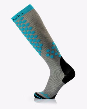 Skarpetki MB Wear Pro Endurance Ski - niebieskie