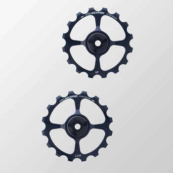 CYCLINGCERAMIC | Kółeczka przerzutki 16T - Oversized Pulley wheels - czarne